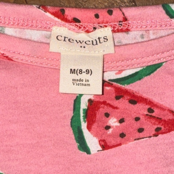 Crewcuts Pink Watermelon Graphic Tee Girls Medium 8-9 - Picture 2 of 2